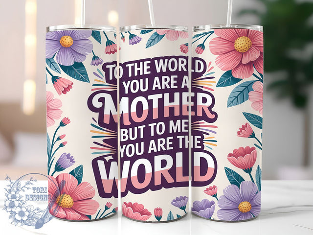 Floral Mother’s Day Tribute Tumbler, Mother’s Day Wrap, 20oz Tumbler Sublimation, Sentimental Quote Design, Heartfelt Mom Sublimation, Elegant Flower Tumbler, Loving Tribute Wrap Sublimation ToriDesigns 