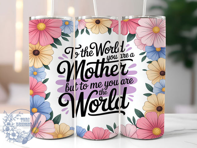 Floral Mother’s Day Tribute Tumbler, Mother’s Day Wrap, 20oz Tumbler Sublimation, Sentimental Quote Design, Heartfelt Mom Sublimation, Elegant Flower Tumbler, Loving Tribute Wrap Sublimation ToriDesigns 