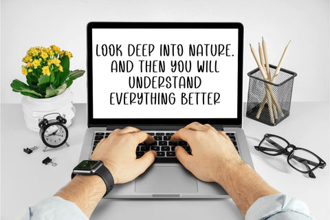 Floral Nature Font Masyafi Studio 