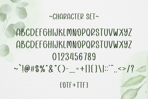 Floral Nature Font Masyafi Studio 