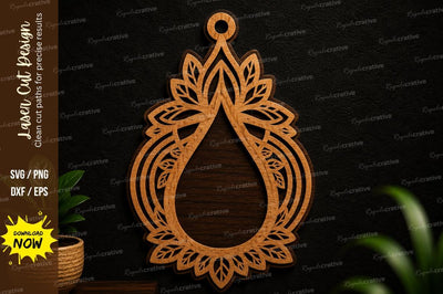 Floral Ornament Frame Laser Cut SVG SVG Regulrcrative 