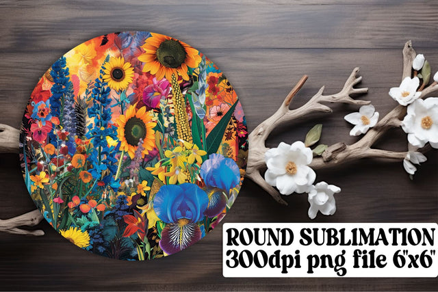 Floral Ornaments Car Coaster Essence Keychain PNG Sublimation afrosvg 