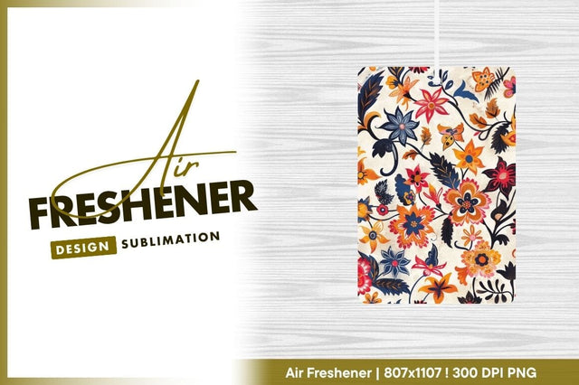 Floral Pattern Illustration with Orange Blue and Red Flowers on Cream Background Sublimation Regulrcrative 