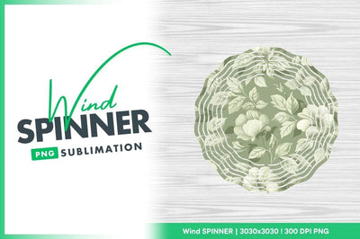 Floral Pattern Illustration with White Flowers and Green Leaves on a Green Background Sublimation Regulrcrative 
