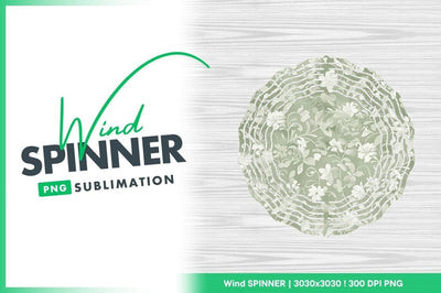 Floral Pattern in Sage Green and White with Flowers and Leaves Sublimation Regulrcrative 