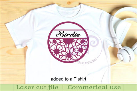 floral pattern named wall sign or card topper svg SVG APInspireddesigns 