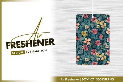 Floral pattern on dark teal background design Sublimation Regulrcrative 