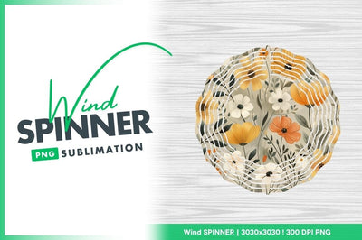 Floral Pattern with Yellow Orange and White Flowers on a Light Gray Background Sublimation Regulrcrative 