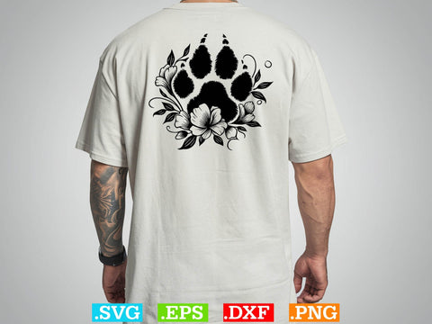 Floral Paws Svg Bundle, Heart With Paws Svg, Pets Lover Svg SVG Creativeart88 