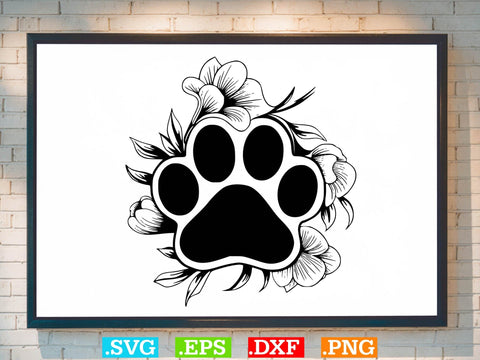Floral Paws Svg Bundle, Heart With Paws Svg, Pets Lover Svg SVG Creativeart88 