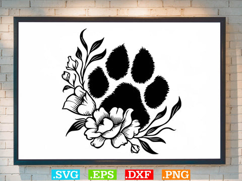 Floral Paws Svg Bundle, Heart With Paws Svg, Pets Lover Svg SVG Creativeart88 