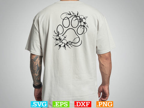 Floral Paws Svg Bundle, Heart With Paws Svg, Pets Lover Svg SVG Creativeart88 