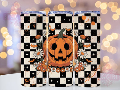 Floral Pumpkin Fall Autumn Tumbler, Fall Flower Cup, Autumn Pumpkin Wrap, 20Oz Sublimation Design, Rustic Fall Drinkware, Cozy Autumn Tumbler, Harvest Season Mug Sublimation SvggirlplusArt 