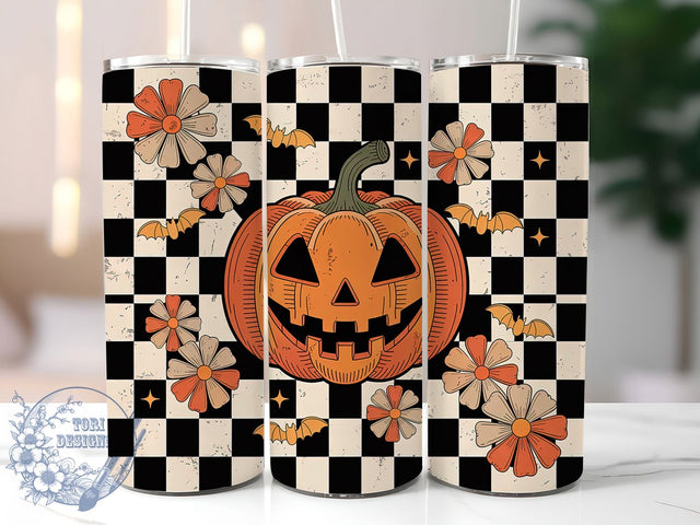 Floral Pumpkin Fall Halloween Tumbler, Fall Spooky Wrap, Halloween 20Oz Design, Autumn Pumpkin Cup Wrap, Floral Halloween Drinkware, Spooky Fall Tumbler, Pumpkin Floral Mug Design Sublimation ToriDesigns 