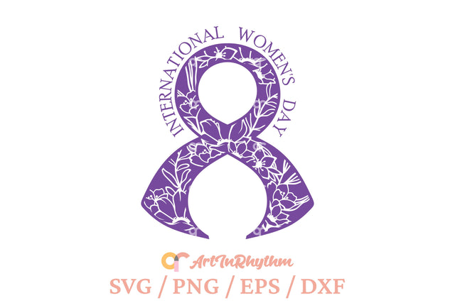 Floral Ribbon Svg, International Women's Day Svg, Women's Day Svg, Women Svg SVG Artinrhythm shop 
