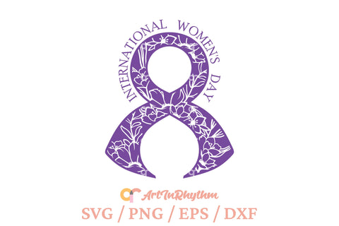Floral Ribbon Svg, International Women's Day Svg, Women's Day Svg, Women Svg SVG Artinrhythm shop 