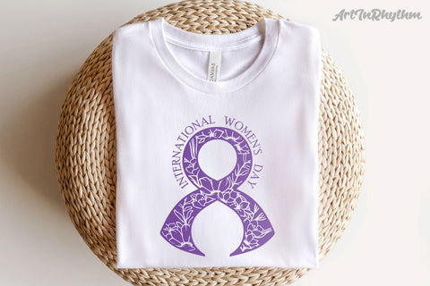 Floral Ribbon Svg, International Women's Day Svg, Women's Day Svg, Women Svg SVG Artinrhythm shop 