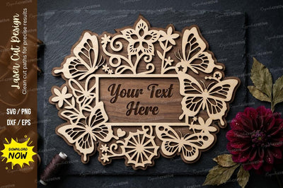 Floral Round Frame laser Cut svg Cutting file SVG Regulrcrative 