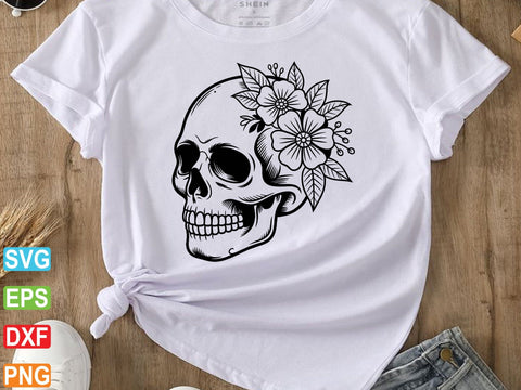 Floral Skeleton Anatomy SVG, Skeleton Svg SVG artprintfile 