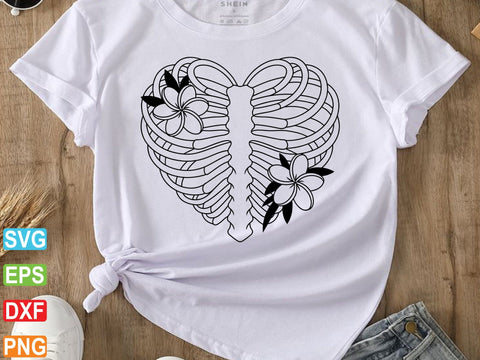 Floral Skeleton Anatomy SVG, Skeleton Svg SVG artprintfile 