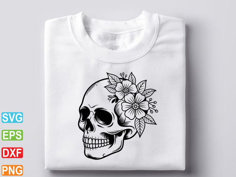 Floral Skeleton Anatomy SVG, Skeleton Svg SVG artprintfile 