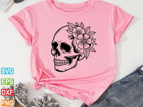 Floral Skeleton Anatomy SVG, Skeleton Svg SVG artprintfile 