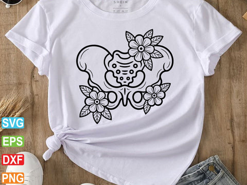 Floral Skeleton Anatomy SVG, Skeleton Svg SVG artprintfile 