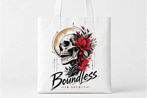 Floral Skull PNG Boundless Spirit Sublimation Design Digital Download SVG BillahCrafts 
