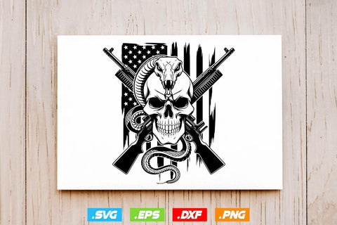 Floral Snake Skull Svg Bundle, Skull Clipart Silhouette SVG Creativeart88 