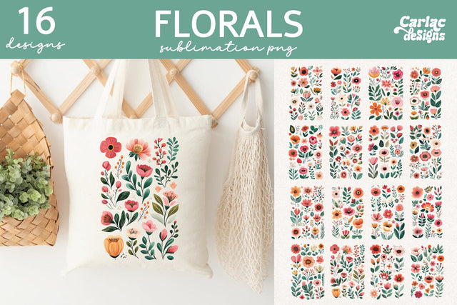 Floral Sublimation Designs Bundle Sublimation Carla C Designs 