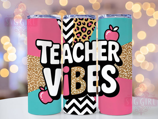 Floral Teacher Bloom Tumbler, Teacher Vibes, Classroom Pride, Blooming Design, Education Love, 20Oz Tumbler, Sublimation Wrap Sublimation SvggirlplusArt 