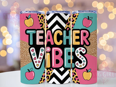 Floral Teacher Bloom Tumbler, Teacher Vibes, Classroom Pride, Blooming Design, Education Love, 20Oz Tumbler, Sublimation Wrap Sublimation SvggirlplusArt 
