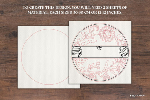 Floral Teacher Door Sign SVG SVG SvgOcean 