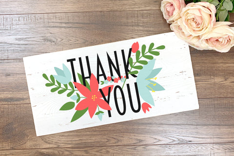 Floral Thank You SVG SVG Risa Rocks It 