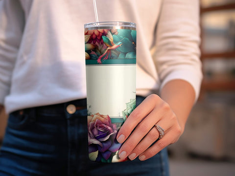 Floral Tumbler Wrap, Digital Tumbler Wrap, Flower Design Tumbler PNG, Custom Tumbler Wrap Sublimation Luvleigh Digitals 