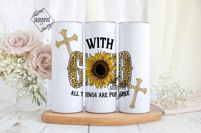 Floral Tumbler Wrap For Christian Animal Print PNG Sublimation 20oz Template Straight Skinny God Design Instant Download Gift For Christian Sublimation sassyprint 