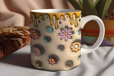 Floral Tumbler Wrap Png 3D Design 3D Paper Rupkotha 
