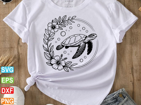 Floral Turtle svg, Flower Turtle svg SVG artprintfile 