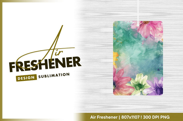 Floral watercolor frame with teal background texture Sublimation Regulrcrative 