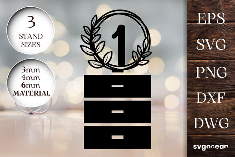 Floral Wedding Table Numbers SVG SVG SvgOcean 