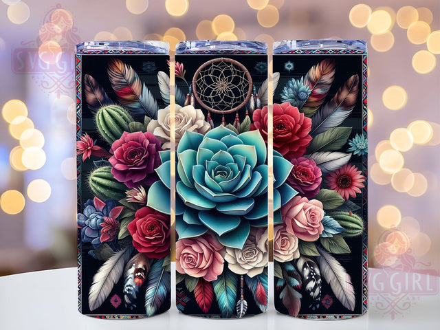 Floral Western Country 20oz Tumbler, Country Tumbler Wrap, 20oz Sublimation Wrap, Rustic Floral Tumbler, Western Style Drinkware, Boho Western Tumbler, Southwestern Design Tumbler Sublimation SvggirlplusArt 