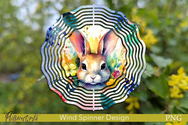 Floral Wind Spinner | Farm Animals | Bunny Sublimation Pfiffen's World 