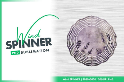 Floral wind spinner round sublimation design Sublimation Regulrcrative 