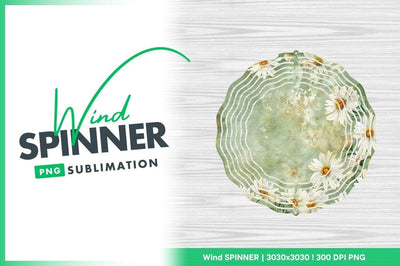 Floral wind spinner round sublimation design template Sublimation Regulrcrative 