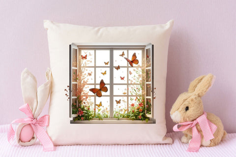 Floral Window Watercolor Clipart Bundle Sublimation SVGArt 