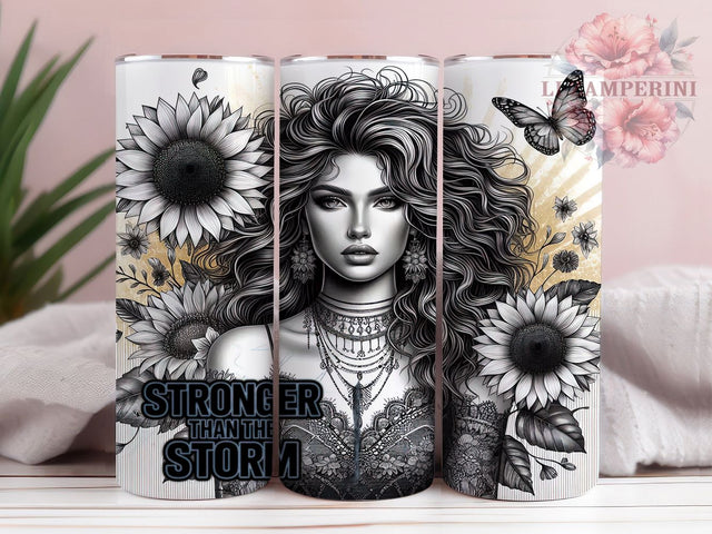 Floral Woman Positive Affirmation Tumbler, Floral Woman Design, Inspirational Tumbler Wrap, 20oz Sublimation File, Motivational Tumbler, Empowerment Tumbler Art, Digital Affirmation Sublimation Li Zamperini 
