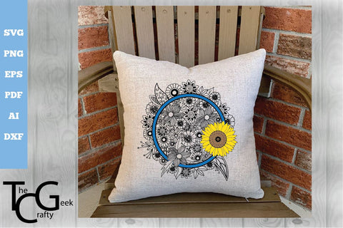 Floral Zentangle SVG SVG The Crafty Geek 