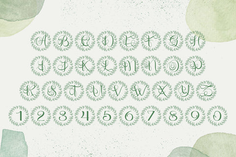 Floralia Monogram – Elegant Floral Monogram Font Font Dm Letter Studio 