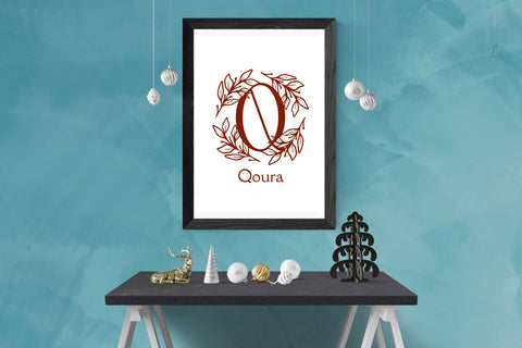 Floravine Monogram Font Dm Letter Studio 