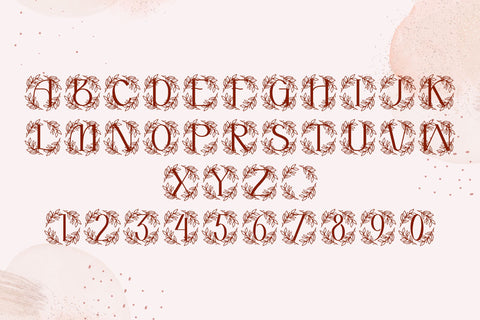 Floravine Monogram Font Dm Letter Studio 